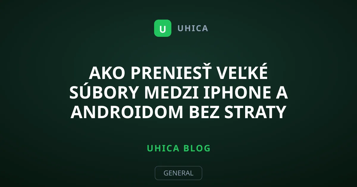 Ako preniesť veľké súbory medzi iPhone a Androidom bez straty kvality